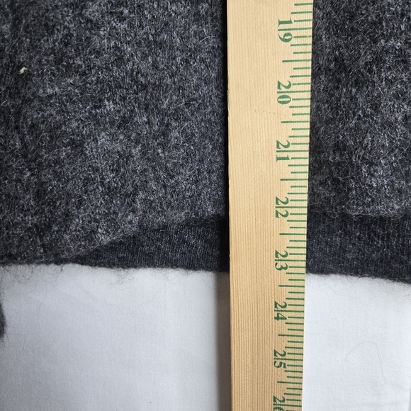 Eileen Fisher Womens Sz. PS Gray Wool Blend Sweater Front Button Up - Picture 9 of 10